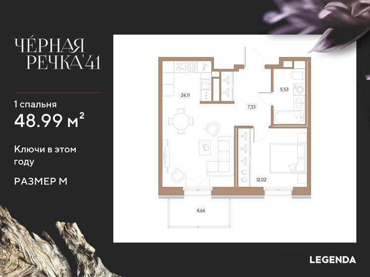 16,5 м², апартаменты-студия 4 715 000 ₽ - изображение 108