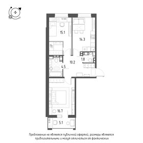 71,2 м², 3-комнатная квартира 6 500 000 ₽ - изображение 96