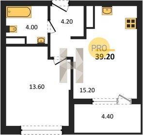 Квартира 39,2 м², 1-комнатная - изображение 1