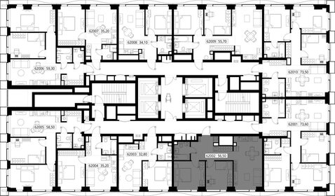 56,4 м², 2-комнатная квартира 19 273 402 ₽ - изображение 53