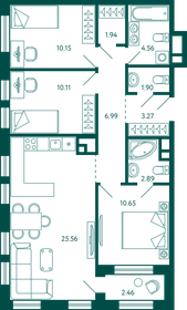 83 м², 3-комнатная квартира 13 450 000 ₽ - изображение 32