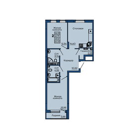 Квартира 63,1 м², 2-комнатная - изображение 1