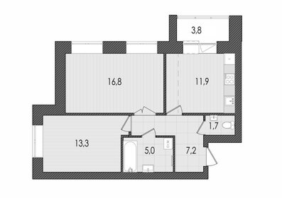 56,1 м², 2-комнатная квартира 5 950 000 ₽ - изображение 38