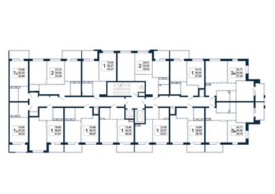 57,5 м², 2-комнатная квартира 7 128 700 ₽ - изображение 2