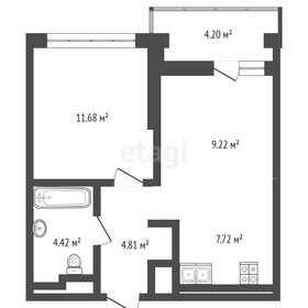 Квартира 42,1 м², 1-комнатная - изображение 1