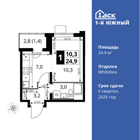 24,9 м², 1-комнатная квартира 6 457 765 ₽ - изображение 11