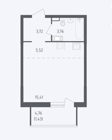 Квартира 29 м², студия - изображение 1