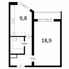 Квартира 38 м², 1-комнатная - изображение 2