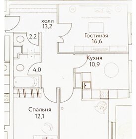 Квартира 76 м², 3-комнатная - изображение 1