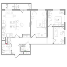Квартира 92 м², 3-комнатная - изображение 3