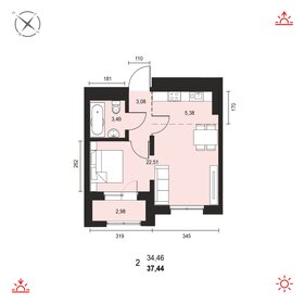 29,8 м², 1-комнатная квартира 3 700 000 ₽ - изображение 82