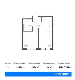 32,7 м², 2-комнатная квартира 8 650 000 ₽ - изображение 25