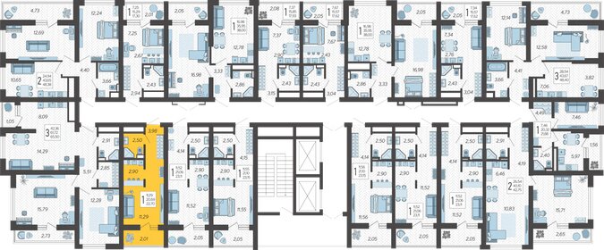 21 м², квартира-студия 11 980 000 ₽ - изображение 66