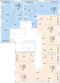 Квартира 59,7 м², 2-комнатная - изображение 2