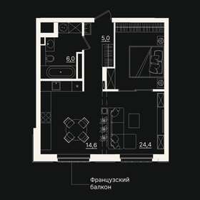 56 м², 1-комнатные апартаменты 19 000 000 ₽ - изображение 62