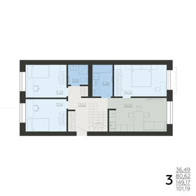 Квартира 149,2 м², 3-комнатная - изображение 1