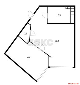 Квартира 54 м², 1-комнатная - изображение 1