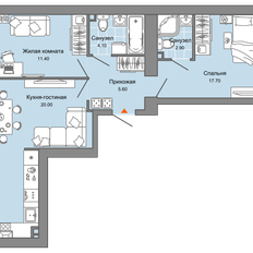 Квартира 63 м², 3-комнатная - изображение 2