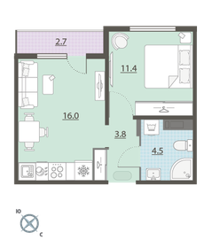 41 м², 1-комнатная квартира 4 799 000 ₽ - изображение 67
