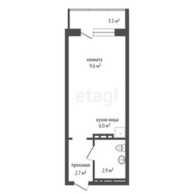 Квартира 20,2 м², студия - изображение 1