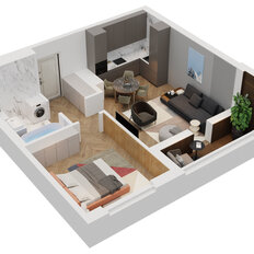 Квартира 43,8 м², 2-комнатная - изображение 3