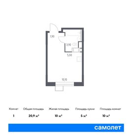 20,9 м², квартира-студия 6 182 822 ₽ - изображение 1