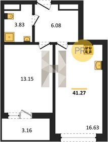 Квартира 41,3 м², 1-комнатная - изображение 1