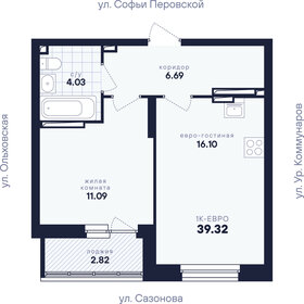 Квартира 39,3 м², 1-комнатная - изображение 3
