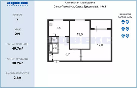 41 м², 2-комнатная квартира 8 500 000 ₽ - изображение 48