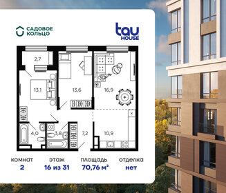 55 м², 2-комнатная квартира 8 750 000 ₽ - изображение 65