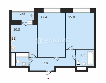 56 м², 3-комнатная квартира 15 500 000 ₽ - изображение 63