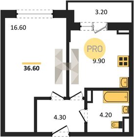 Квартира 36,8 м², 1-комнатная - изображение 1