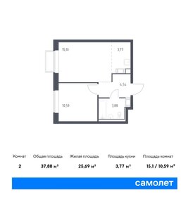 40,8 м², 1-комнатная квартира 9 003 795 ₽ - изображение 33