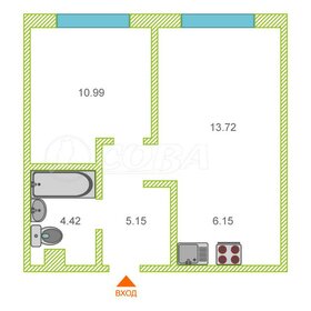 Квартира 37 м², 1-комнатная - изображение 1