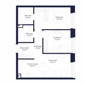 63,5 м², 2-комнатная квартира 32 260 868 ₽ - изображение 7