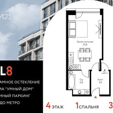 Квартира 32,6 м², студия - изображение 2