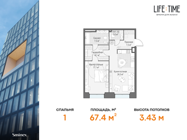 87 м², 4-комнатная квартира 39 950 000 ₽ - изображение 96