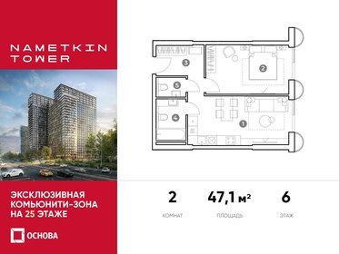 45,6 м², 2-комнатная квартира 15 000 000 ₽ - изображение 93