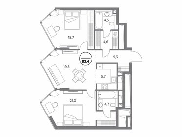 64 м², 2-комнатные апартаменты 68 000 000 ₽ - изображение 121