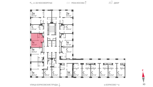 41 м², 1-комнатная квартира 13 400 000 ₽ - изображение 60