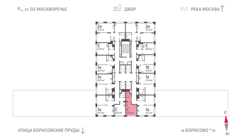 20,4 м², квартира-студия 10 658 143 ₽ - изображение 40