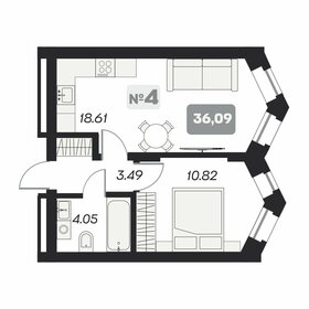 43 м², 2-комнатная квартира 3 890 000 ₽ - изображение 74