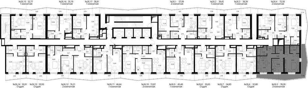 81,1 м², 2-комнатная квартира 28 621 156 ₽ - изображение 42