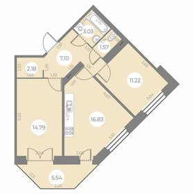 55 м², 2-комнатная квартира 14 550 000 ₽ - изображение 38