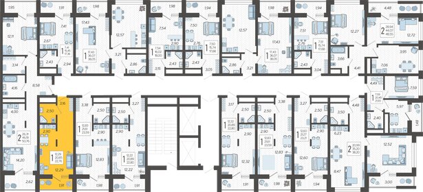 25 м², квартира-студия 11 100 000 ₽ - изображение 108