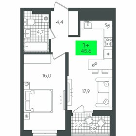 45 м², 1-комнатная квартира 5 000 000 ₽ - изображение 50