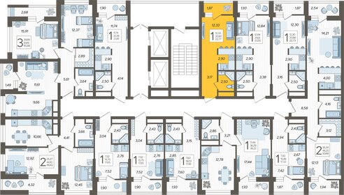 18,3 м², квартира-студия 6 800 000 ₽ - изображение 147