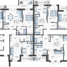 Квартира 66,5 м², 2-комнатная - изображение 2