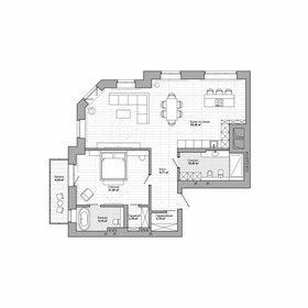 Квартира 111,3 м², 3-комнатная - изображение 1