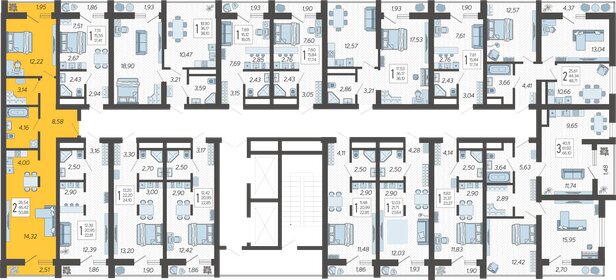 50,9 м², 2-комнатная квартира 19 573 536 ₽ - изображение 32